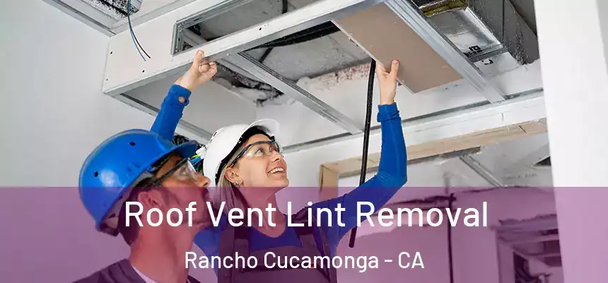 Roof Vent Lint Removal Rancho Cucamonga - CA